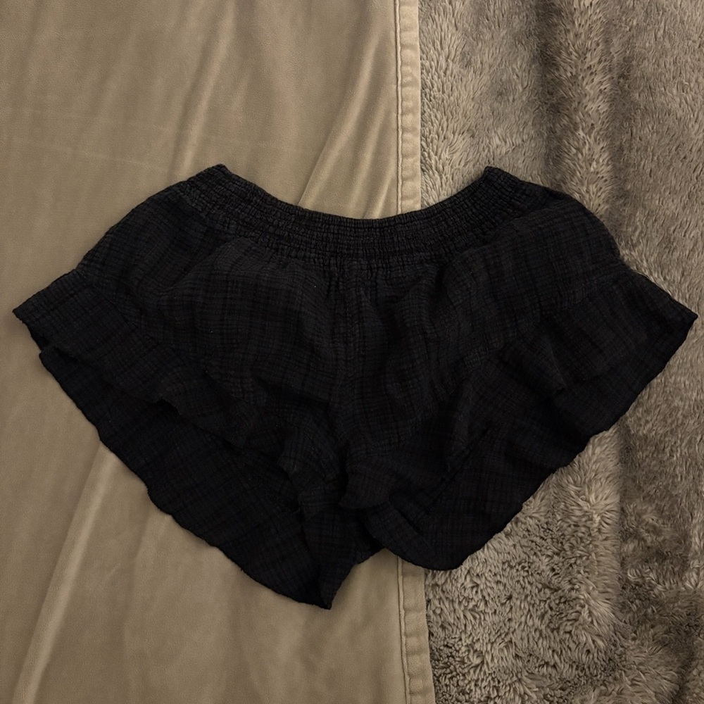 Out From Under Urban Outfitters Flowy Shorts - Black
